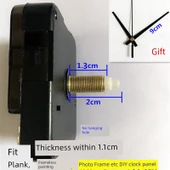 Sessiz Akrilik DIY Duvar Saati - Kırmızı 8cm Kadran + 16cm Yelkovan - 3