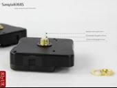 Sessiz Akrilik DIY Duvar Saati - 10cm Gümüş Plaka + 26 Dakika (Saniyesiz) - 7