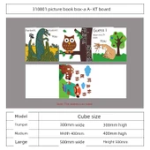 Kitap Köşesi Çizim Kitabı Kütüphane Hikaye Kutusu B10001 Resimli Kitap Kutusu-a A- KT Kartı - Küçük Boy thumbnail 1