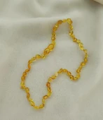 Kolye Kehribar Amber Doğaltaş Düğümlü Bebek Kolyesi 17873 - 6