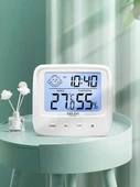Klasik Dijital Termometre Higrometre - DM-1029 Beyaz thumbnail 3