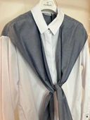 GARNİ BAĞLAMA DETAYLI GÖMLEK - 2