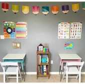 Çocuk Odası İngilizce 12'li Set Duvar Sticker - T54 Set - Büyük Boy - 10