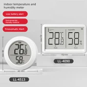 Yuvarlak Dijital Termometre Higrometre + Çift Gövde Kombinasyonu thumbnail 1