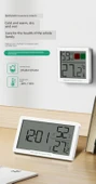 Dijital Termometre ve Higrometre - Saatli Büyük Ekran 5 Kancalı thumbnail 8