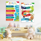 Çocuk Odası İngilizce Mevsimler Duvar Sticker - T54-4 Mevsimler - Büyük Boy - 3