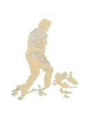 K.Atatürk Koca Tepe Metal Oto Sticker Gold 7x5cm - 1