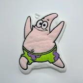 Çocuk El Havlusu - Sünger Bob Desenli - Mercan Polar - 25x1x1mm - 11