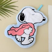 Yıldız Snoopy Desenli Coral Polar Asılı El Havlusu - 18x21 cm - 7