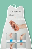 Mutfak Banyo Asılabilir Süper Emici El Havlusu - Mercan Pudra + Açık Deve Tüyü + Açık Gri [3 Adet] - 10