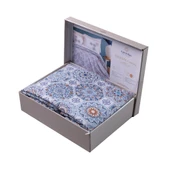 APRİCİTAS TEK KİŞİLİK KAPİTONELİ COMPLETE SET CELESTE TURKUAZ - 2
