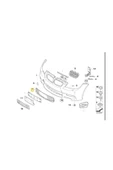 KARparts Bmw E90 E92 E93 Ön Sağ Sis Çerçevesi M3 Tampon Izgarası 51117900764r - 2