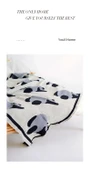 Çizgi Film Panda Örgü Battaniye - Beyaz Panda - 110x130cm - 9