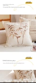 Haki Kareli Dekoratif Yastık Kılıfı 45x45cm - Sadece Kılıf - 11