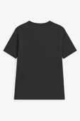 Erkek Bisiklet Yaka Basic Düz Kısa Kollu Gri T-shirt - 11