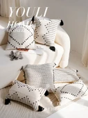 Fas Çok Desenli Yastık 30x50 cm - Kılıf + İç Dolgu - 3