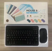 ST4470 Kablosuz Ultra Slim Şarjlı Mini Bluetooth Klavye Mouse Set - 1
