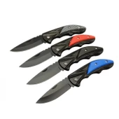Klipsli 4 Lü Set Metal  16 Cm Kamp / Outdoor Çakı  - Yarı Otomatik, Kemerlikli, Kutulu - 1