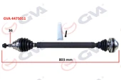 KOMPLE AKS SAĞ CADDY III 1.9 TDI 04-10 BJB 803mm - 1