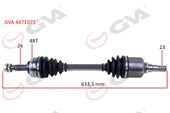 KOMPLE AKS SOL COROLLA E12 1.4 VVT-I 02-07 ABS Lİ 48DİŞ 633mm - 1