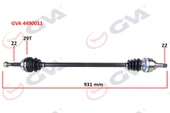 KOMPLE AKS SAĞ CORSA B 1.2i 16V 93-00 ABS Lİ 926mm 29DİŞ - 1