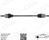 KOMPLE AKS SAĞ HYUNDAI İ10 1.1L G4HG BENZİNLİ MANUEL VİTES 08-13 ABS Lİ 24X25 - ABS 48 DİŞ KOMPLE BOY 845MM - 1