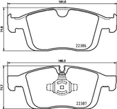 ÖN BALATA VOLVO XC60 D3 2015-17 D4 15-17 T5 2015-2017 T6 2013 156 - 1