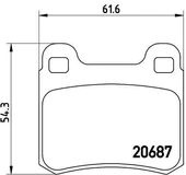 FREN BALATASI ARKA MERCEDES W201 83 93 - 1