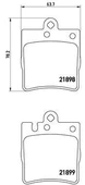 FREN BALATASI ARKA MERCEDES W203 CL203 C209 W210 R171 - 1