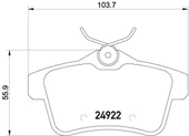 ARKA FREN BALATASI PEUGEOT P3008 09 16 P5008 09 17 P508 10 18 P308 GTI-RZC 10 14 CITROEN C4 09 16 DS4-DS5 11 15 - 1
