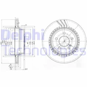 FREN DISKI ARKA MERCEDES W211 W212 S212 C218 C219 X204 - 1
