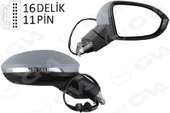 DIŞ DİKİZ AYNASI SAĞ ELEKTRİKLİ ISITMALI SİNYALLİ HAFIZALI ASTARLI KONVEKS VW GOLF 20 5H0857538GRU - 1