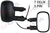 DIŞ DİKİZ AYNASI SAG ELEKTRİKLİ ASTARLI FIAT DOBLO 00 10 KONVEKS 3 FİŞ VM-666EHPR - 1