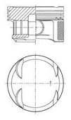 PISTON SEGMAN 0.25 82.25mm MERCEDES M271 Kompressor W204 S204 CL203 - 1