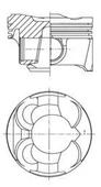 PISTON SEGMAN STD 77.00mm BMW N13 B16 F20 F30 MINI N18 R55 R56 R58 R59 R60 PEUGEOT 5FW EP6 5008 308 3008 207 CITROEN C3 C4 - 1