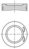 MOTOR PİSTON SEGMAN LGN-MGN-CLIO II 1.6 16V K4M 700-710-720 . 80.00 ÇAP 0.50 - 1