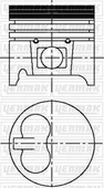 MOTOR PİSTON SEGMAN STD TUD5. VJX. VJY. VYZ 77.00mm - 1