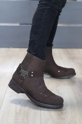 CARİNİO JACKS ERKEK KAHVERENGİ ZÜMRÜT DERİ TOKA DETAYLI BOT thumbnail 2