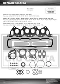 ÜST TAKIM CONTASI KNG-R19-MGN-SCENIC 1.9 DZL. KEÇELİ SUBAP LASTİKLİ SKC SİZ - 1