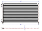 KLİMA RADYATÖRÜ KONDENSER FIAT DOBLO 01 IDEA 04 PUNTO 03 LANCIA YPSILON 06 11 1.2 1.3JTD 1.4 1.9JTD - 1
