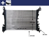 MOTOR SU RADYATÖRÜ OPEL CORSA D-CORSA E 1.2-1.4 A12XER A12XEL B12XEL A14XER B14XER 11 540x378x23 - 1