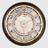 M-1965-VA DUVAR SAATİ KAHVERENGİ ÇERÇEVELİ İÇİ KREM 45CM KABARTMA RAKAMLI SELEFON KORUMALI AMERİKAN BRİSTOL KADRAN METALİK AKREP/YELKOVAN/SANİYE AKAR SANİYELİ MEKANİZMA AKRİLİK BOYA MİNERAL C - 1