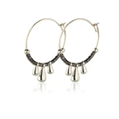 KL-ÜÇLÜ DAMLA DİZİ HALKA KÜPE LACİ SR - 1