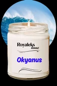 Doğal Özel Seri Kokulu Dekoratif Kavanoz Mum 210 cc - Okyanus Esansı - RYL - 1