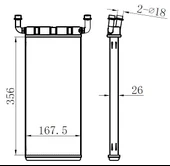 KALORIFER RADYATORU MERCEDES SPRINTER B906 . VW CRAFTER 30-35-50 - 1
