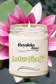Doğal Özel Seri Kokulu Dekoratif Kavanoz Mum 210 cc - Lotus Esansı - RYL - 3