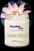 Doğal Özel Seri Kokulu Dekoratif Kavanoz Mum 210 cc - Lotus Esansı - RYL - 1