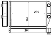 KALORİFER RADYATÖRÜ PEUGEOT BOXER III CITROEN JUMPER FIAT DUCATO III 06 230X163X26 - 1