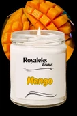 Doğal Özel Seri Kokulu Dekoratif Kavanoz Mum 210 cc - Mango Esansı - RYL - 1