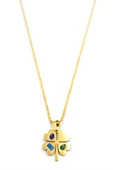 Yonca Kolye - 60 cm - Altın - 3